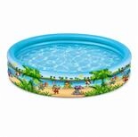 Happy People Planschbecken Summer Friends 122 x 23 cm, Aufblasbar, 3-Ring-Pool