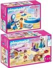 Playmobil&reg; 70208 70211 Dollhouse 2er Set Schlafzimmer + Badezimmer