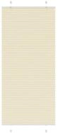 vidaXL Plissee, Plissee Creme 90x200 cm Stoffbreite 89,4 cm Polyester