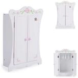 Moni Puppenm&ouml;bel Puppenkleiderschrank PH12B011, Holz, Ma&szlig;e 42,5 x 22 x 57 cm,...