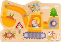 Haba Steckpuzzle Bagger, 6 Puzzleteile