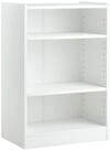 COSTWAY B&uuml;cherregal, mit 3 F&auml;chern & verstellbaren Regalen, 30x50x75cm