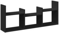 vidaXL Regal Wandschrank 100x18x40 cm Schwarz Holzwerkstoff, 1-tlg.