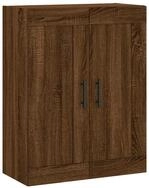 vidaXL H&auml;ngeschrank Wandschrank Braun Eichen-Optik 69,5x34x90 cm Holzwerkstoff