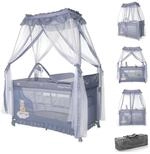Lorelli Baby-Reisebett Reisebett, Laufstall Magic Sleep, 2 Ebenen Baldachin...
