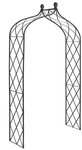 Dehner Rosenbogen Kletterbogen Great Bentley, ca. 140 x 275 x 40 cm (B/H/T),...