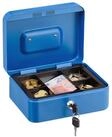 relaxdays Geldkassette Abschlie&szlig;bare Geldkassette, blau