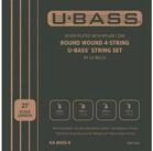 KALA Saiten, KA-BASS-4 U-Bass Roundwound 4-String Set - Saitensatz f&uuml;r 4-Saiter