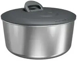 zyliss Salatschleuder Easy Spin Edelstahl, trocknet Salat in wenigen Sekunden,