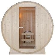 Sanotechnik Fasssauna &raquo;TROMS&Ouml; M&laquo;, BxTxH: 194,8 x 120 x 191,5 cm, 3,8 mm,...