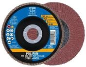 Pferd Schleifscheibe PFERD TOOLS POLIFAN F&auml;cherscheibe PFF 125x22,23 mm flach...