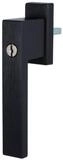 MS Beschl&auml;ge Fenstergriff Aluminium Design Fensterolive Schwarz 45&deg;Rasterung,