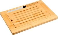 KESPER&reg; Schneidebrett Brotschneidebrett inkl. Kr&uuml;melfach, Bambus, Edelstahl,...