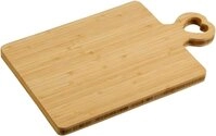 KESPER&reg; Servierbrett Schneide- und Servierbrett mit Herzgriff, 36 x 22 x 1,8...