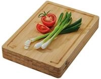 CHEF CUISINE International Schneidebrett XXL, Bambus, (1-St), Silikonf&uuml;&szlig;e,