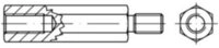 Contorion Abstandshalter Sechskant-Abstandsbolzen M6x70 Stahl galvanisch...