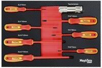 Mephisto-Tools Werkzeugset, (Set), metrisch, inkl. Soft Inlay in Carbon-Optik