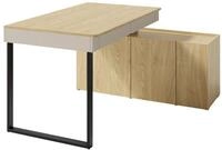 MIRJAN24 Schreibtisch Luca LC10 (mit drei Dreht&uuml;ren und zwei Schubleden),...
