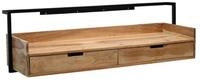 Wohnling Schreibtisch WL7.440 Wandschreibtisch 120cm Massivholz Schreibtisch