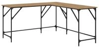 vidaXL Schreibtisch Schreibtisch Artisan-Eiche Holzwerkstoff 149 x 149 x 75 cm...