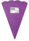 Folia Schult&uuml;te Schult&uuml;ten Rohling - 68 cm sechseckig lila 5er Pack.