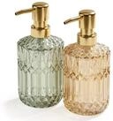 relaxdays Seifenspender 2er Set 400 ml