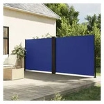 furnicato Markise Ausziehbare Seitenmarkise Blau 160 x 1200 cm blau 1200 cm x 1...