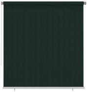 Rollo Au&szlig;enrollo 225 (B) x 230 (H) cm Dunkelgr&uuml;n HDPE, vidaXL