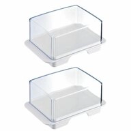 WESTMARK Butterdose 2 Stk., Kunststoff, Exclusiv, Wei&szlig;/Transparent,