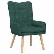 vidaXL Sessel Sessel Dunkelgr&uuml;n 63 x 67 x 94 cm Stoff und Sperrholz (1-St)