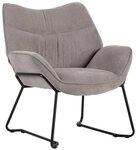 MR.DEKO Loungesessel Aliano &ndash; eleganter Relaxsessel, Wohnzimmer, 73x81x87 cm,
