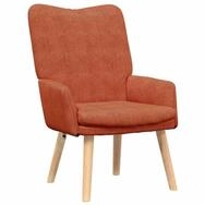 vidaXL Sessel Sessel Rot-Orange 63 x 67 x 94 cm Stoff (1-St)
