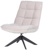 WOOOD Drehsessel Jouke - Chenille-Stoff Natur, strukturiert, Drehbar, weich