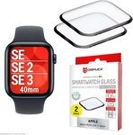 Displex Displayschutzglas Smartwatch Glass Unbreakable Protector Full Cover f&uuml;r