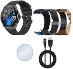 Knauermann PRO 3 (2024) Gesundheitsuhr mit Telefon & Notruffunktion Smartwatch,