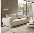 Selsey Schlafsofa, mit Schlaffunktion, Stauraum, Chenille und Zierkissen, 221 cm