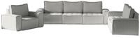 Fun M&ouml;bel Polstergarnitur Sofaset Modulsofa-Set 6-teilig SANDE 3-2-1 in Stoff,...