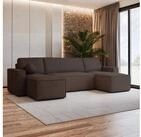 Masseno Ecksofa PESANO mit Schlaffunktion U-Form, Sofa mit Bettkasten