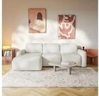 Selsey Ecksofa CARNOS MINI, Ecksofa mit Ottomane, Chenille-Bezug,...