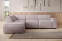 Selsey Ecksofa BOUVI, Ecksofa mit R&uuml;ckenlehne an der Ottomane, Boucl&eacute;, 292 cm