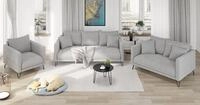 S-Style M&ouml;bel Polstergarnitur 3+2+1 Harmony aus Chenille-Stoff mit Hohen...