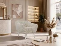MKS M&Ouml;BEL Sofa PIRS, 1-Sitzer, Design mit Steppung, Wellenfederung,...