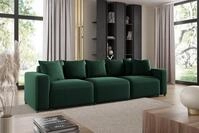Fun M&ouml;bel 3-Sitzer Sofa Designersofa MEGAN 3-Sitzer in Stoff Salvador, inkl. 7