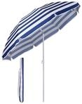 Sekey Sonnenschirm &Oslash; 160 cm Balkonschirm Rund Strandschirm Sonnenschirm mit