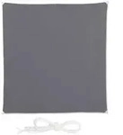 relaxdays Sonnensegel Quadrat in Grau, 5 x 5 m grau 500 cm x 0.5 cm x 500 cm