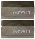 Brilliant Tools Gabel- und Ringschl&uuml;ssel Gewindeadapter-Satz 7/8&ldquo;x11G, 2-tlg