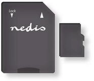 Nedis MMSD64100BK Speicherkarte (microSDXC, 64 GB, UHS-I, SD Adapter, f&uuml;r...