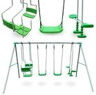 HyperMotion Mehrkindschaukel Garten Spielplatz 6er Kinder Schaukel Set...