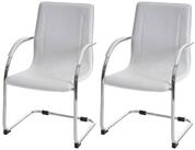PROREGAL&reg; Esszimmerstuhl K&uuml;chenstuhl SAMMY HxBxT 93x56x56cm Stahl (2 St)