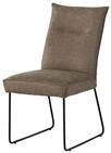 Massivmoebel24 Polsterstuhl SEATTLE (taupe 100% Polyester Metall), 51 x 92 x 61...